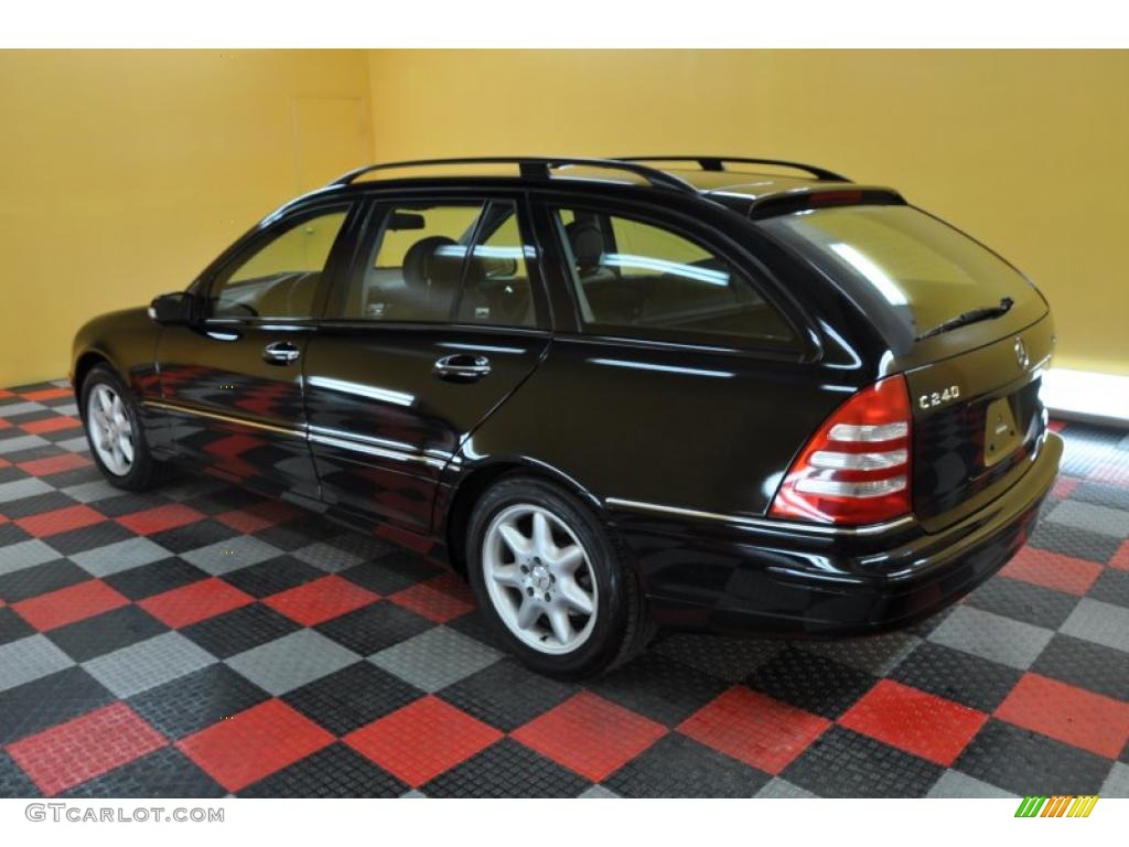 2003 C 240 4Matic Wagon - Black / Charcoal photo #4