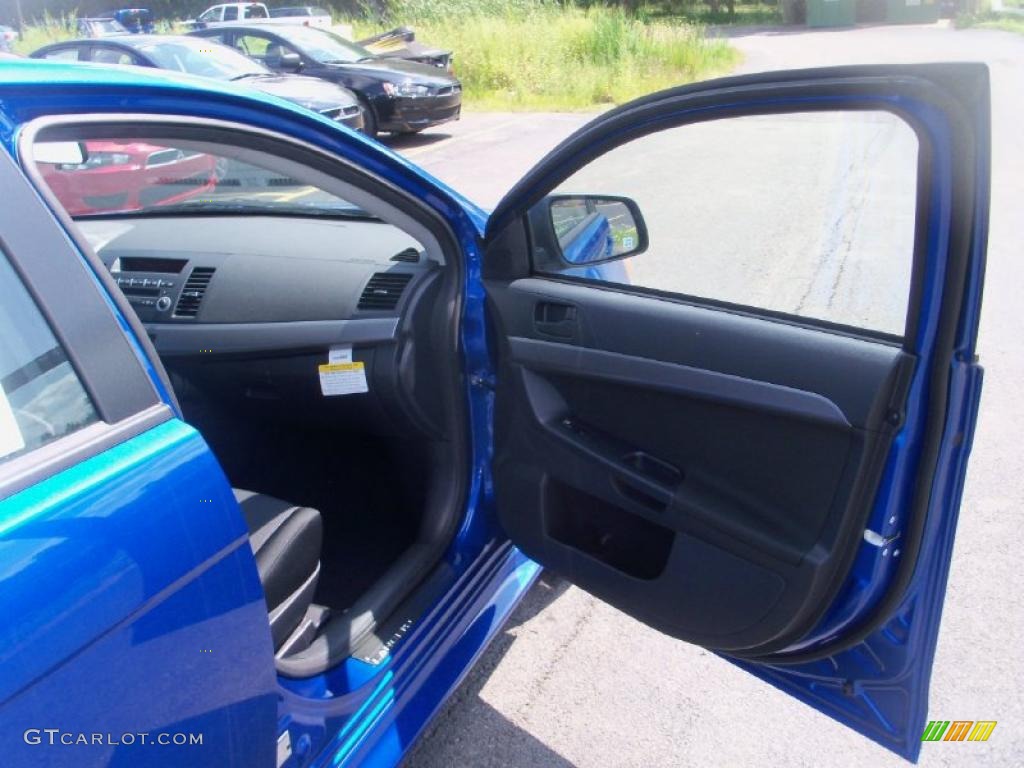 2010 Lancer ES - Octane Blue Metallic / Black photo #21