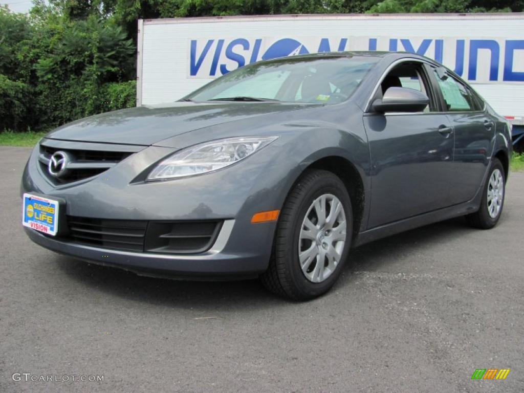 2009 MAZDA6 i SV - Comet Gray Mica / Black photo #14