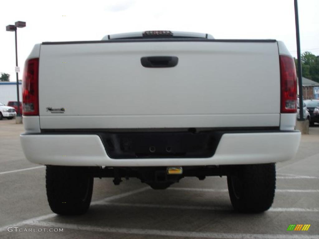 2003 Ram 1500 SLT Quad Cab 4x4 - Bright White / Dark Slate Gray photo #4