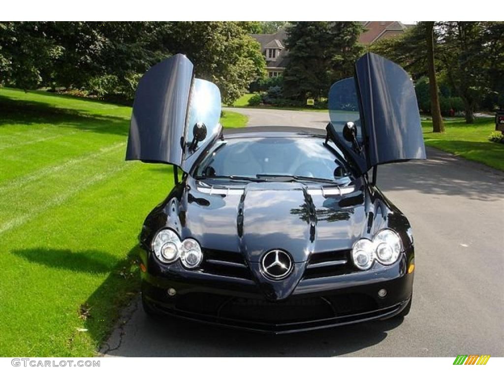 Pure Black 2008 Mercedes-Benz SLR McLaren Roadster Exterior Photo #35040280