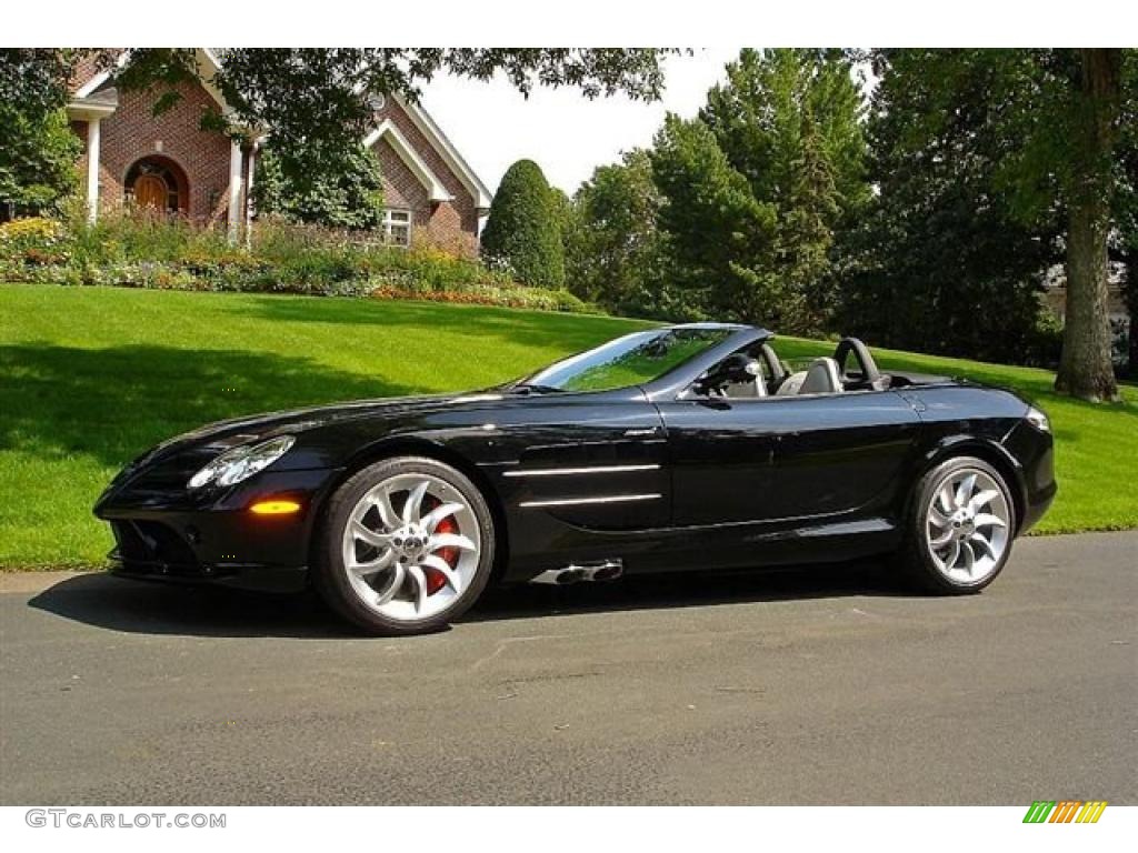 Pure Black 2008 Mercedes-Benz SLR McLaren Roadster Exterior Photo #35040296