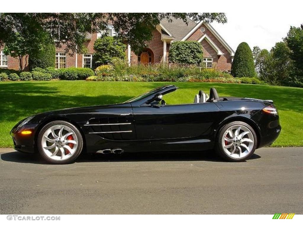 Pure Black 2008 Mercedes-Benz SLR McLaren Roadster Exterior Photo #35040312