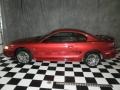1998 Laser Red Ford Mustang V6 Coupe  photo #3