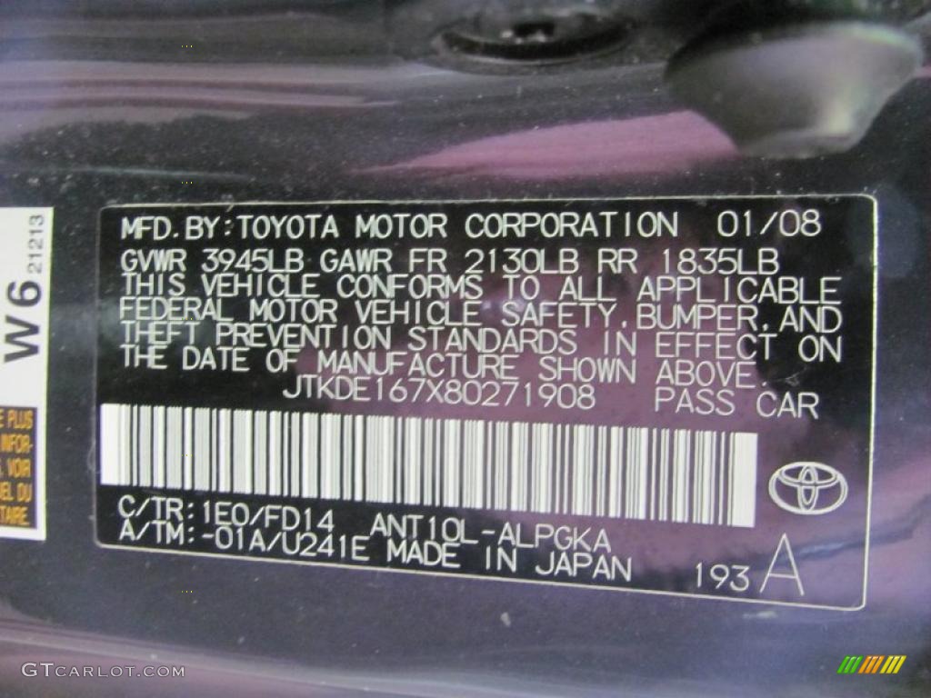 2008 tC  - Flint Gray Mica / Dark Charcoal Gray photo #26