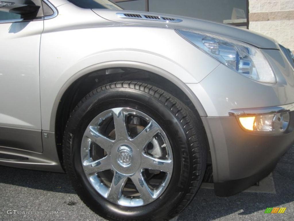 2008 Enclave CXL AWD - Platinum Metallic / Ebony/Ebony photo #4