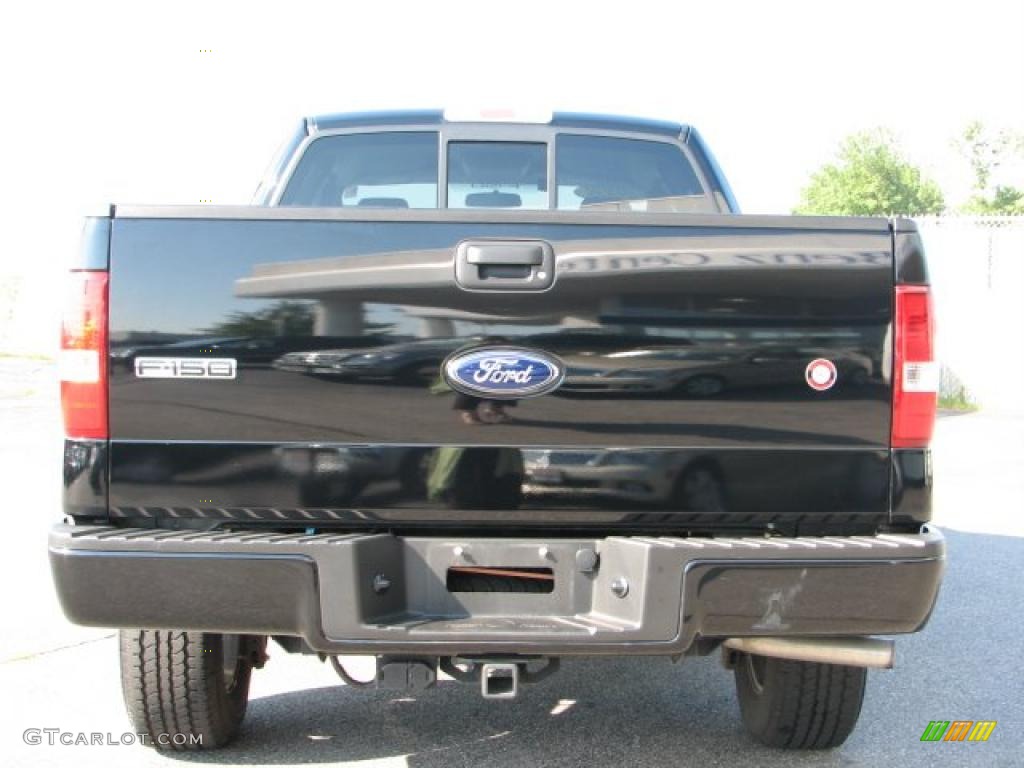 2008 F150 STX SuperCab 4x4 - Black / Medium Flint Grey photo #5