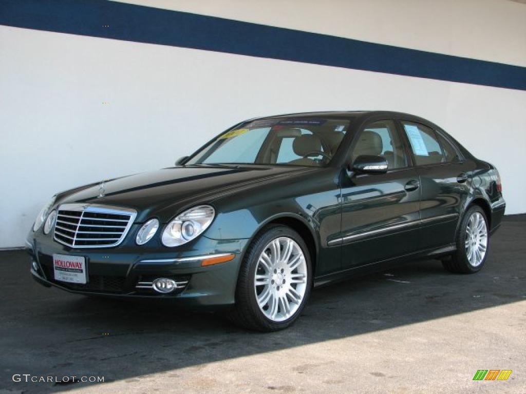 2007 E 350 4Matic Sedan - Jade Green Metallic / Cashmere photo #1