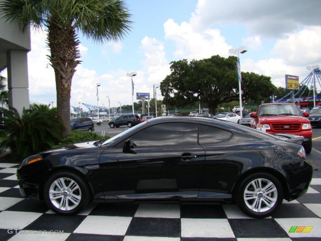 2007 Tiburon GS - Black Pearl / Black photo #2