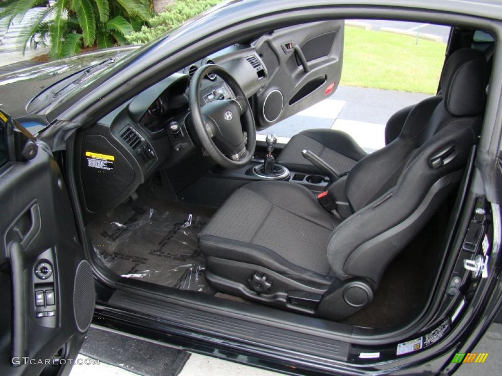 2007 Tiburon GS - Black Pearl / Black photo #10