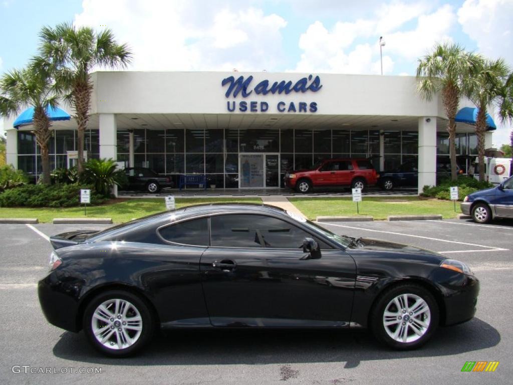 2007 Tiburon GS - Black Pearl / Black photo #30