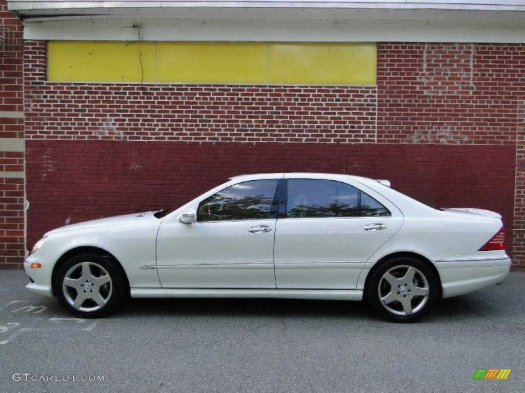 2003 S 600 Sedan - Alabaster White / Java photo #2