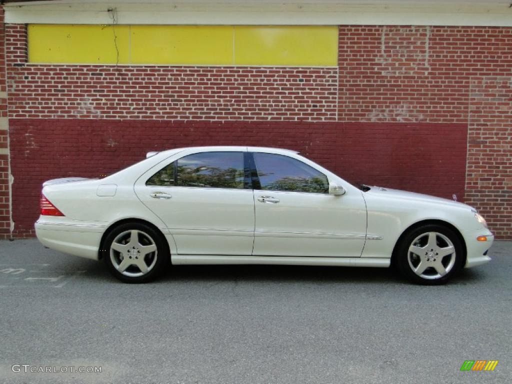 2003 S 600 Sedan - Alabaster White / Java photo #6
