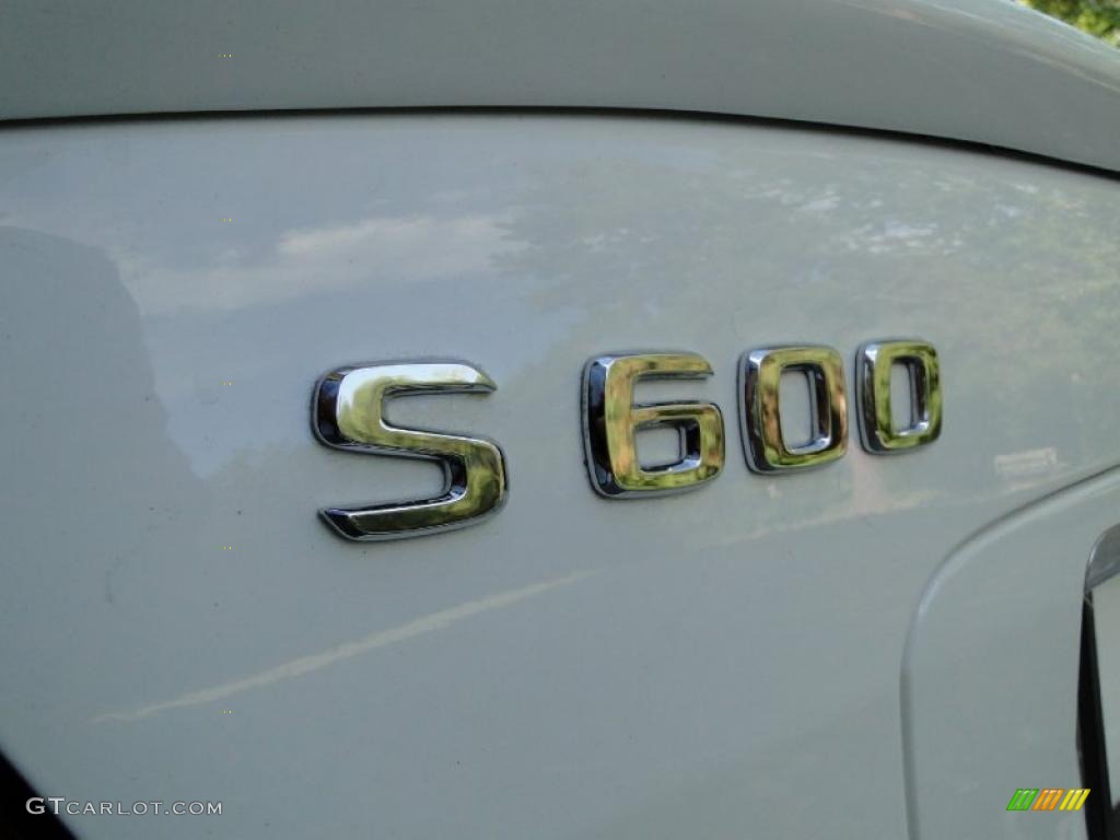 2003 S 600 Sedan - Alabaster White / Java photo #13