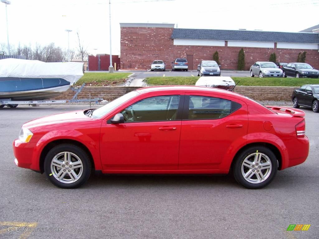 Red Lightning Bolt Dodge Avenger