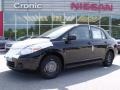 2011 Super Black Nissan Versa 1.8 S Sedan  photo #1