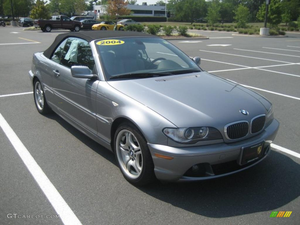 2004 3 Series 330i Convertible - Silver Grey Metallic / Grey photo #1