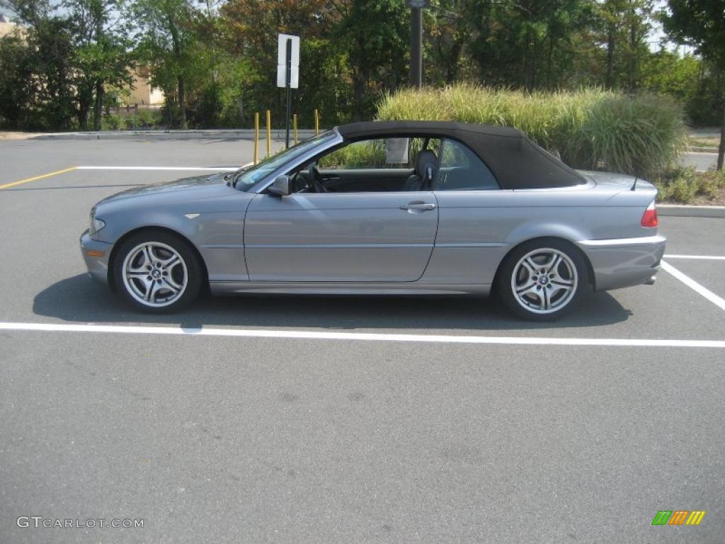 2004 3 Series 330i Convertible - Silver Grey Metallic / Grey photo #2