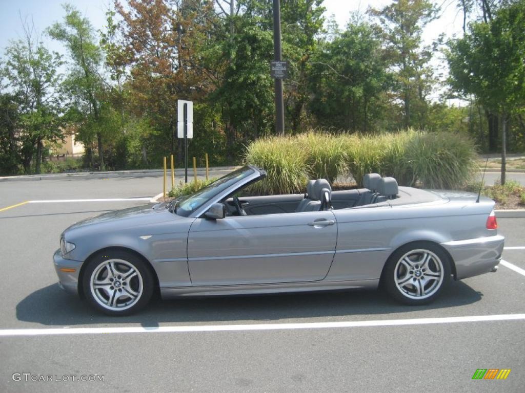 2004 3 Series 330i Convertible - Silver Grey Metallic / Grey photo #4