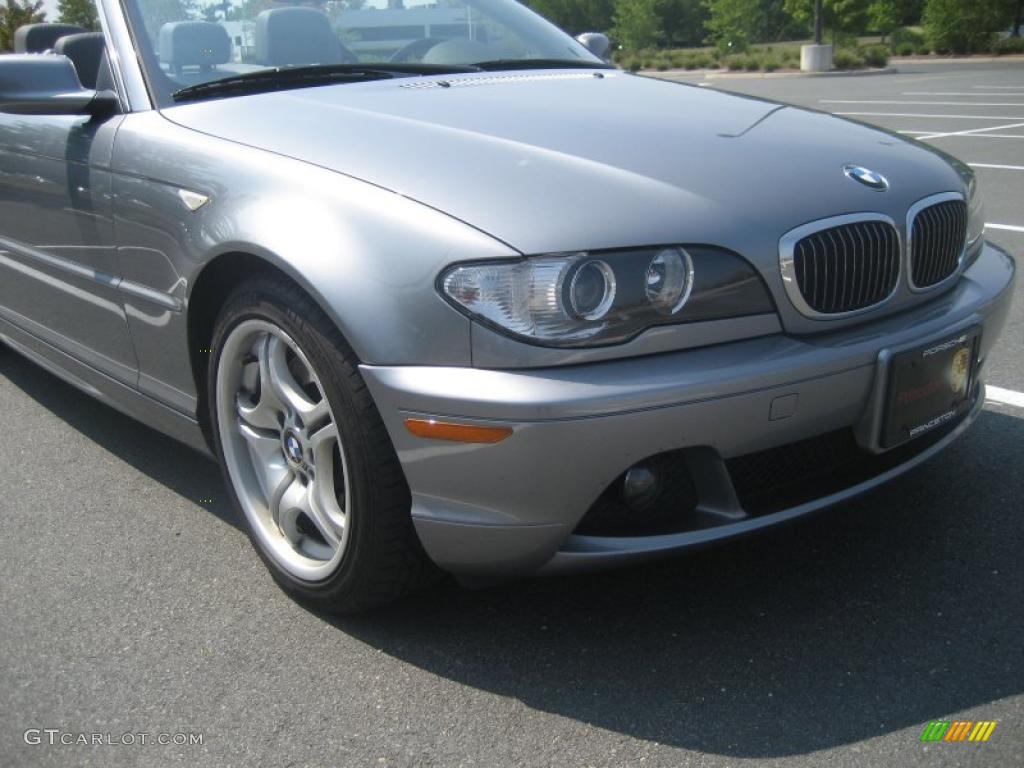 2004 3 Series 330i Convertible - Silver Grey Metallic / Grey photo #6
