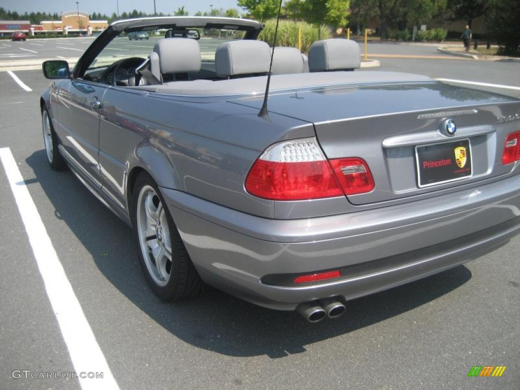 2004 3 Series 330i Convertible - Silver Grey Metallic / Grey photo #10