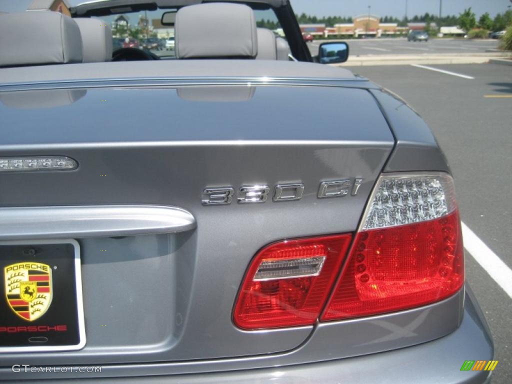 2004 3 Series 330i Convertible - Silver Grey Metallic / Grey photo #13