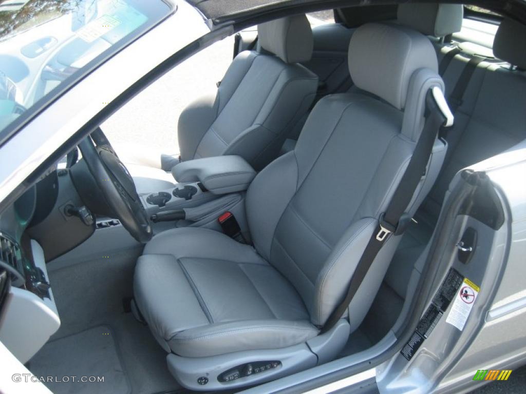 2004 3 Series 330i Convertible - Silver Grey Metallic / Grey photo #37