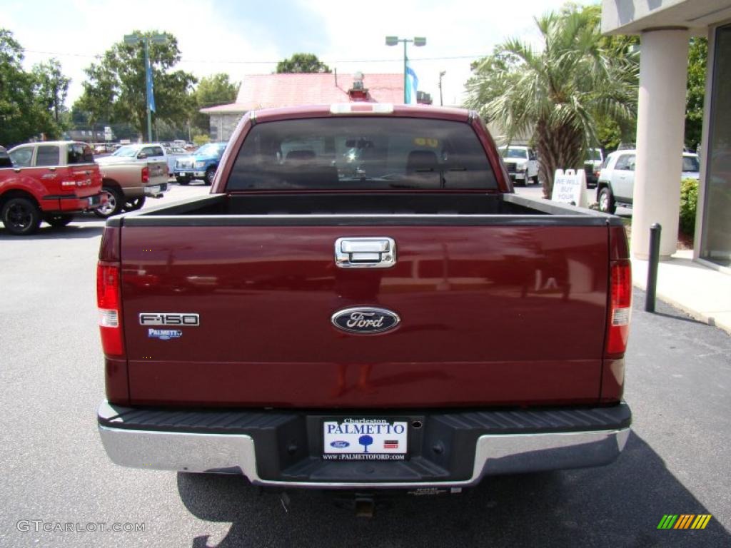2006 F150 XLT SuperCrew - Dark Toreador Red Metallic / Medium/Dark Flint photo #7