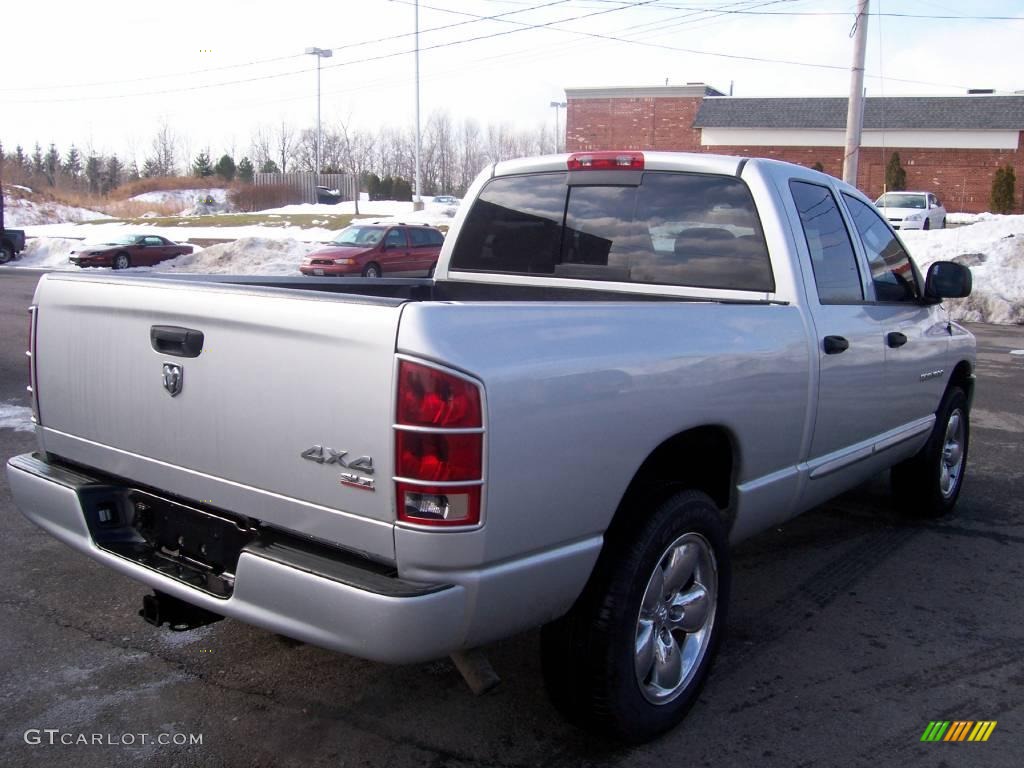 2005 Ram 1500 SLT Quad Cab 4x4 - Bright Silver Metallic / Dark Slate Gray photo #12