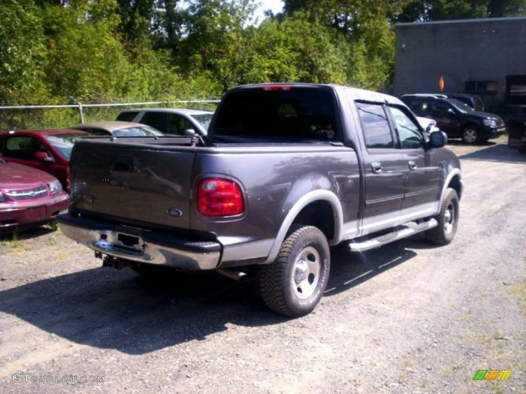 2002 F150 XLT SuperCrew 4x4 - Dark Shadow Grey Metallic / Medium Graphite photo #1