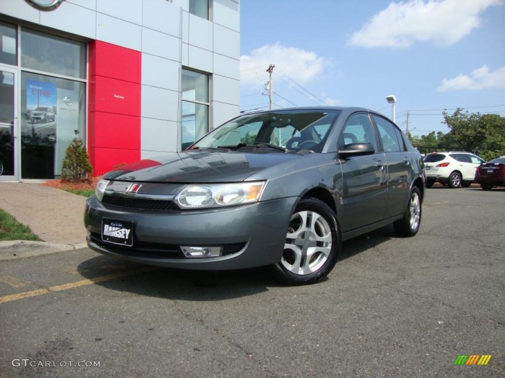 2004 ION 3 Sedan - Storm Grey / Grey photo #1