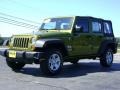 2007 Rescue Green Metallic Jeep Wrangler Unlimited X 4x4  photo #3