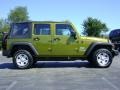2007 Rescue Green Metallic Jeep Wrangler Unlimited X 4x4  photo #8