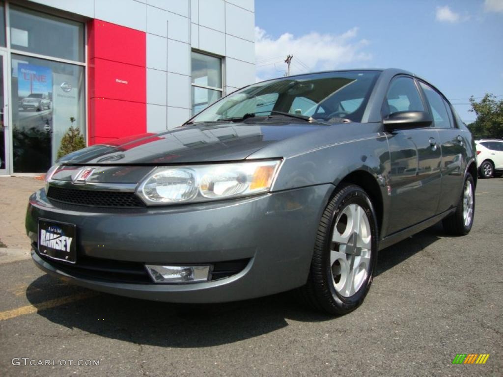 2004 ION 3 Sedan - Storm Grey / Grey photo #10