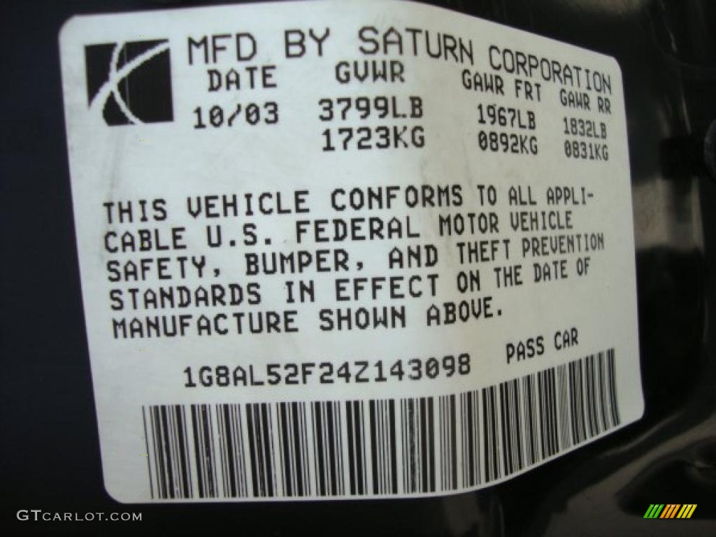 2004 ION 3 Sedan - Storm Grey / Grey photo #39