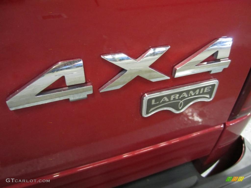 2007 Ram 1500 Laramie Quad Cab 4x4 - Inferno Red Crystal Pearl / Medium Slate Gray photo #5