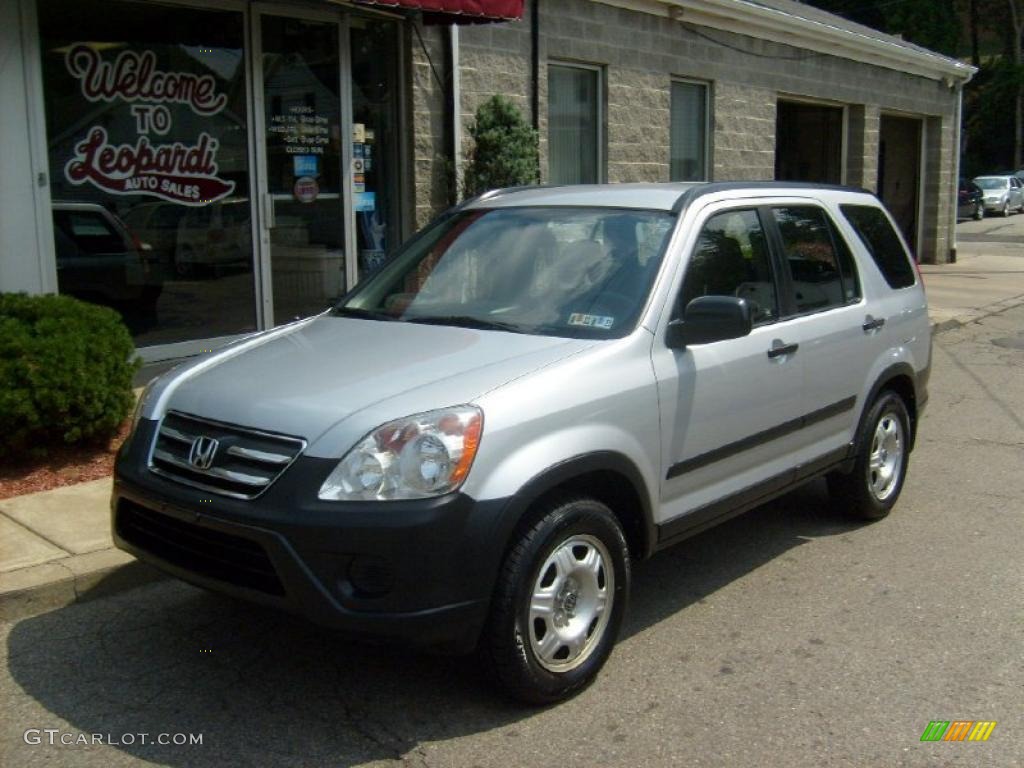 2005 CR-V LX - Satin Silver Metallic / Black photo #1