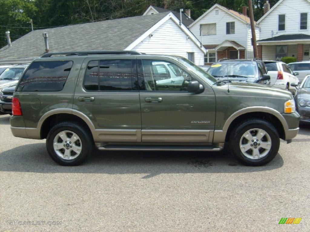 2004 Explorer Eddie Bauer 4x4 - Estate Green Metallic / Medium Parchment photo #9