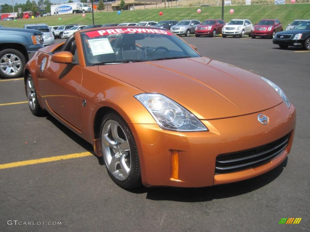 2006 350Z Grand Touring Roadster - Le Mans Sunset Metallic / Charcoal Leather photo #2