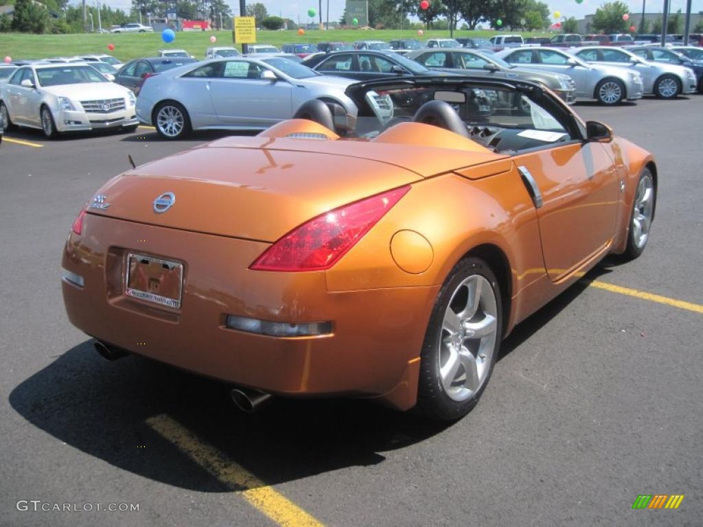 2006 350Z Grand Touring Roadster - Le Mans Sunset Metallic / Charcoal Leather photo #7