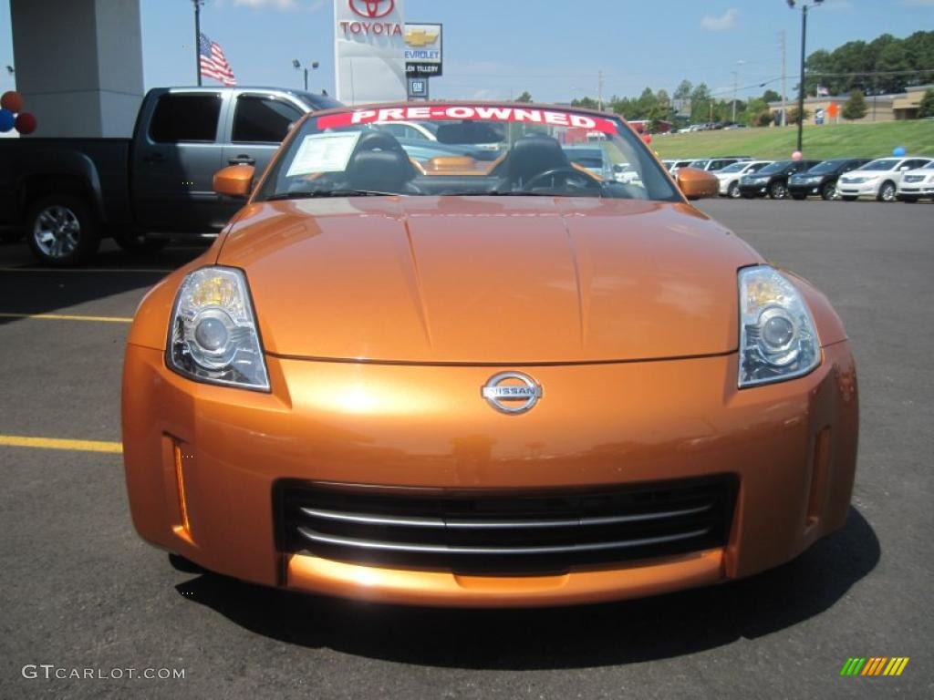 2006 350Z Grand Touring Roadster - Le Mans Sunset Metallic / Charcoal Leather photo #8