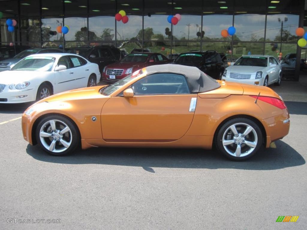 2006 350Z Grand Touring Roadster - Le Mans Sunset Metallic / Charcoal Leather photo #22