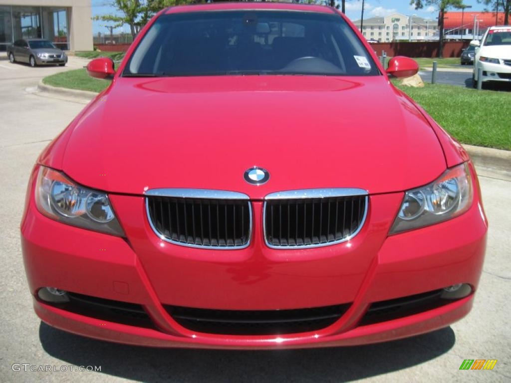 2007 3 Series 328i Sedan - Crimson Red / Black photo #5