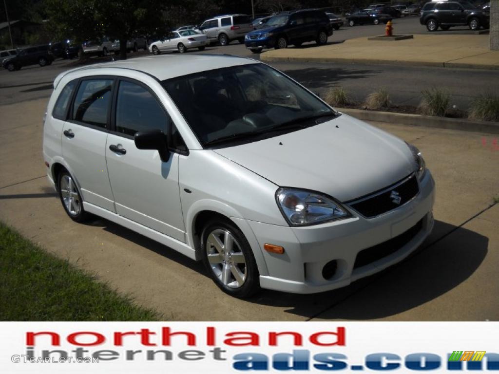2006 Aerio SX AWD Sport Wagon - White Pearl / Black photo #15