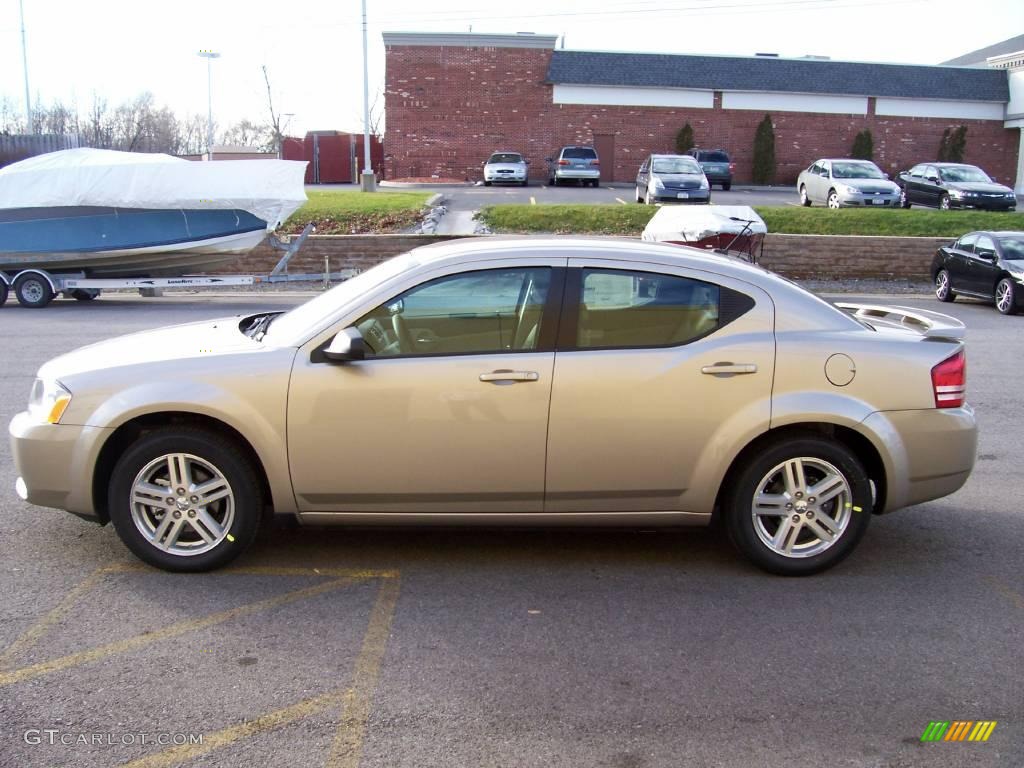 2009 Avenger SXT - Light Sandstone Metallic / Dark Khaki/Light Graystone photo #1