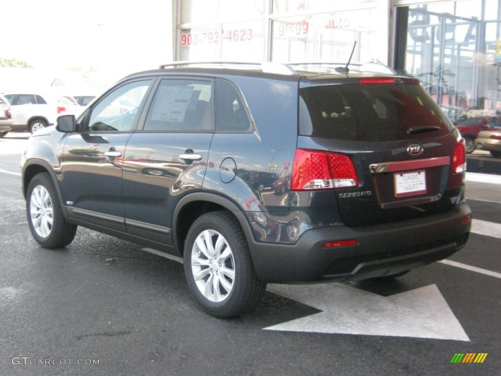 2011 Sorento LX V6 AWD - Pacific Blue / Black photo #3