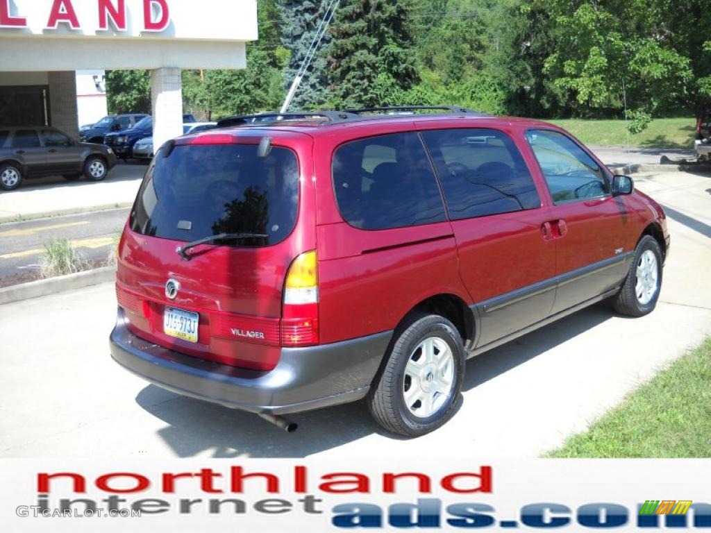 2001 Villager Sport - Toreador Red Metallic / Portland Gray photo #2