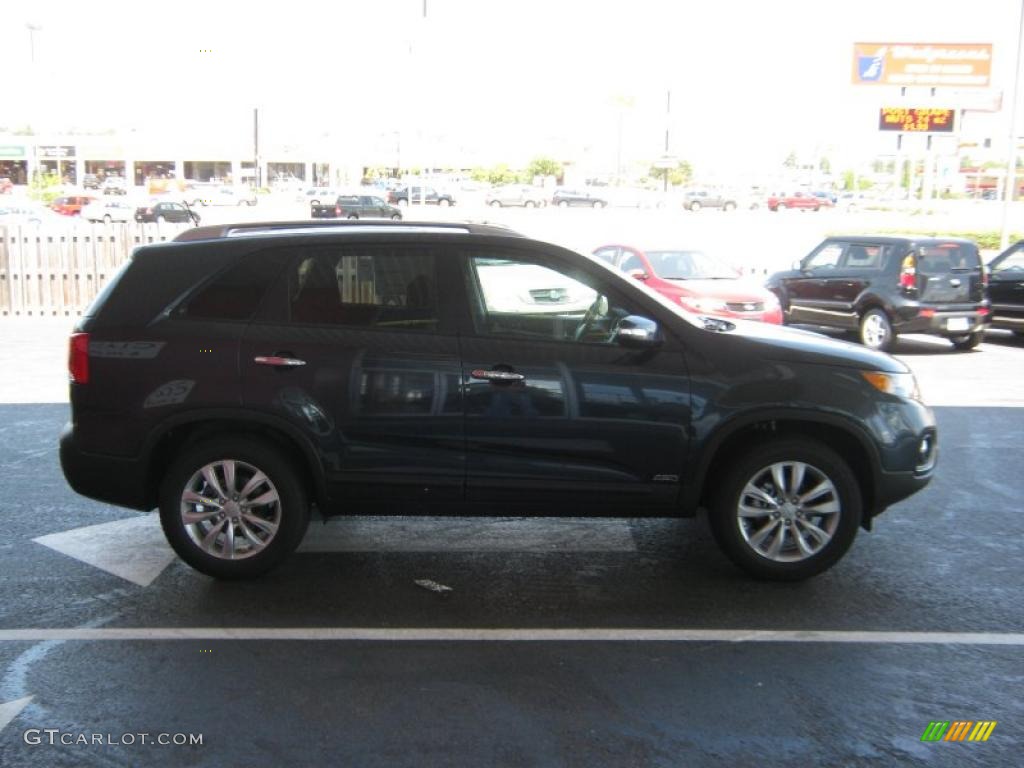 2011 Sorento LX V6 AWD - Pacific Blue / Black photo #6