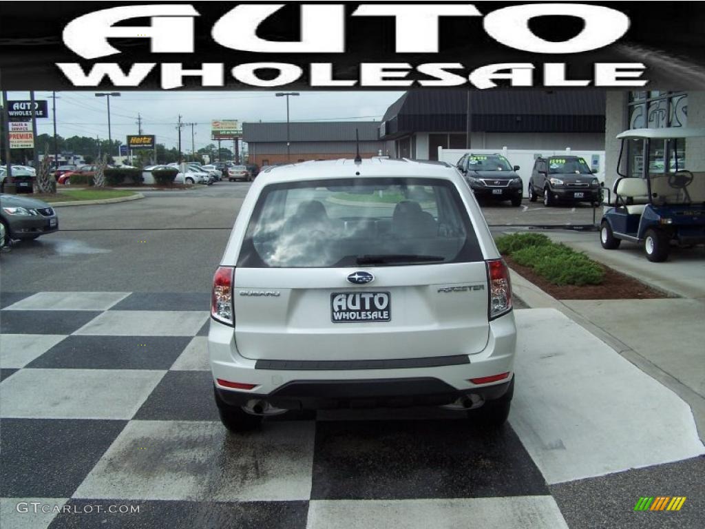 2009 Forester 2.5 X - Satin White Pearl / Platinum photo #3