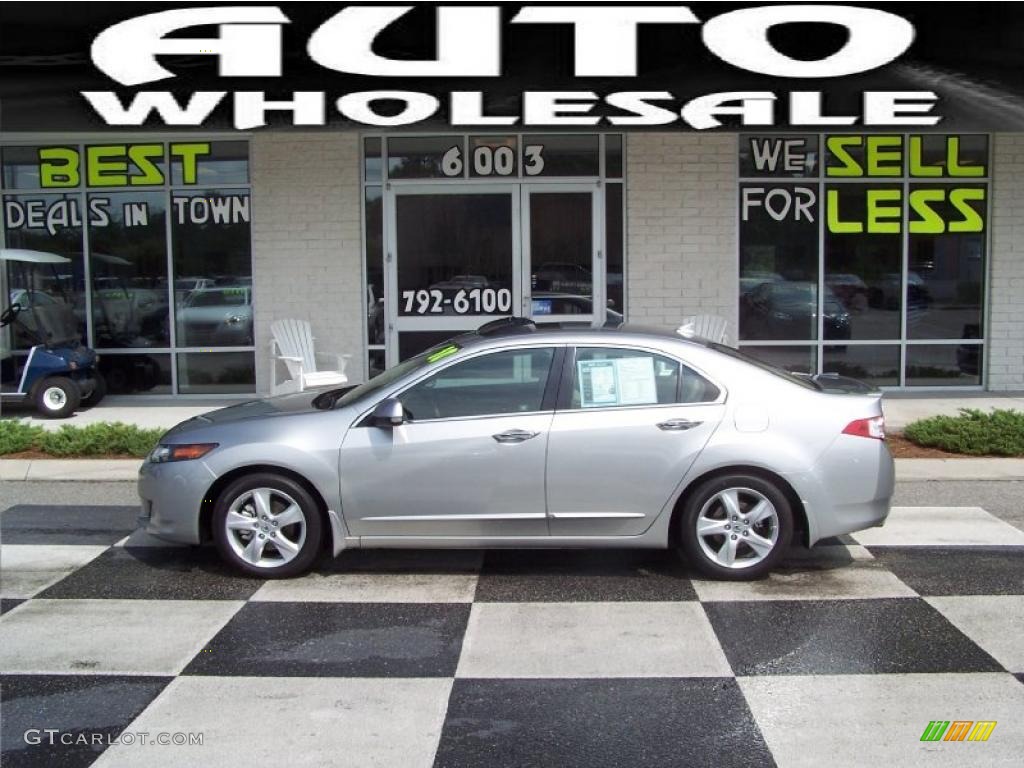 2010 TSX Sedan - Palladium Metallic / Taupe photo #1